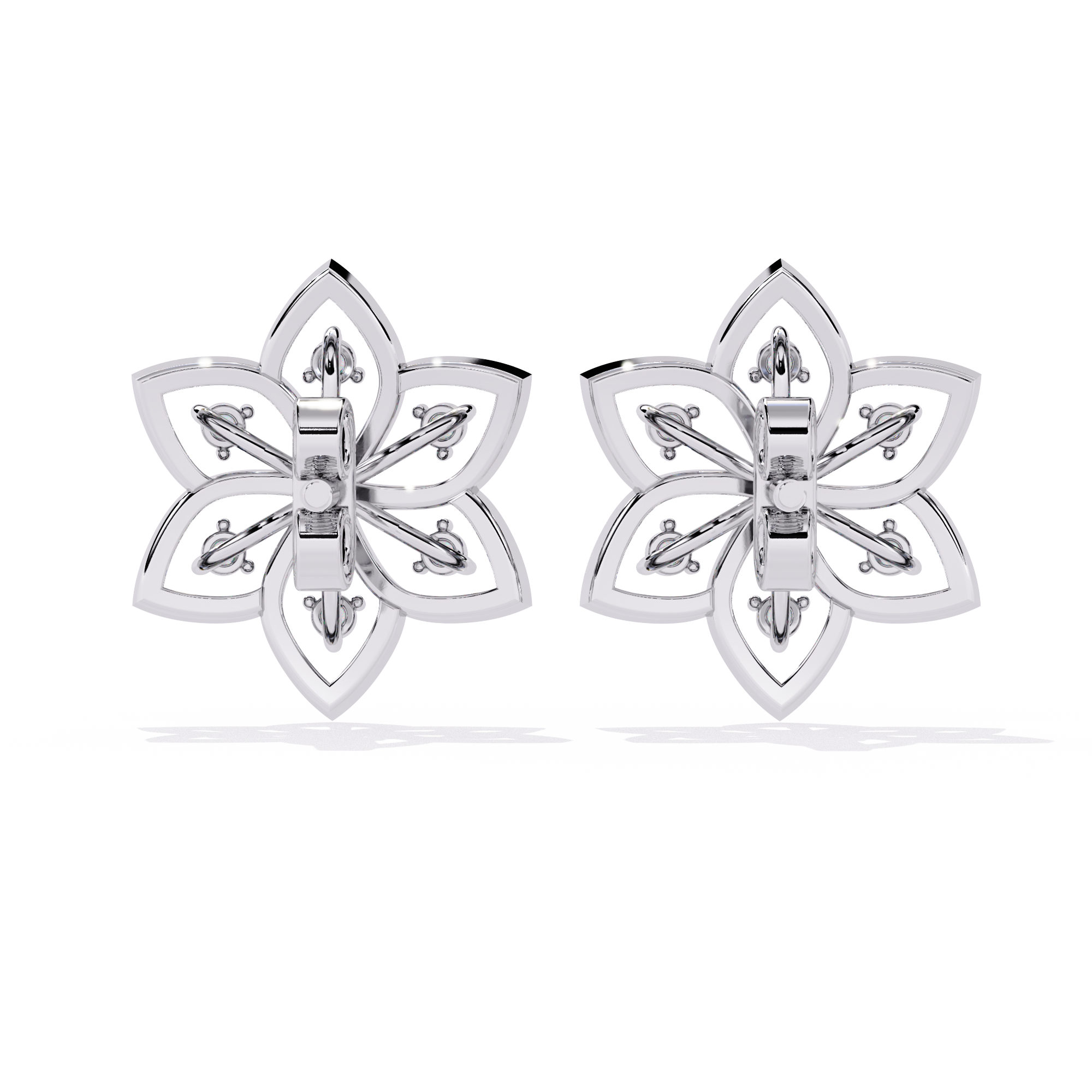 Solitairekart 0.1ct Yellow Gold Diamond Earrings
